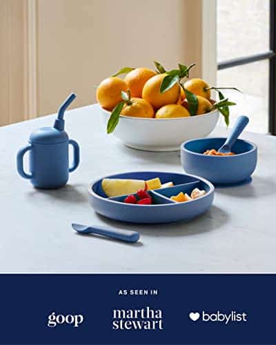 Set de Alimentación para Bebés de Silicona Lalo -Arándano - Imagen 8