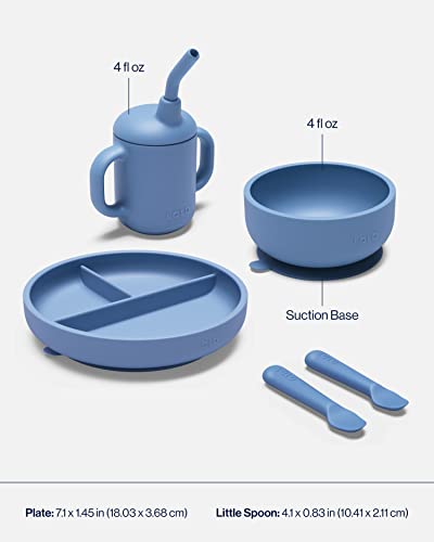 Set de Alimentación para Bebés de Silicona Lalo -Arándano - Imagen 6