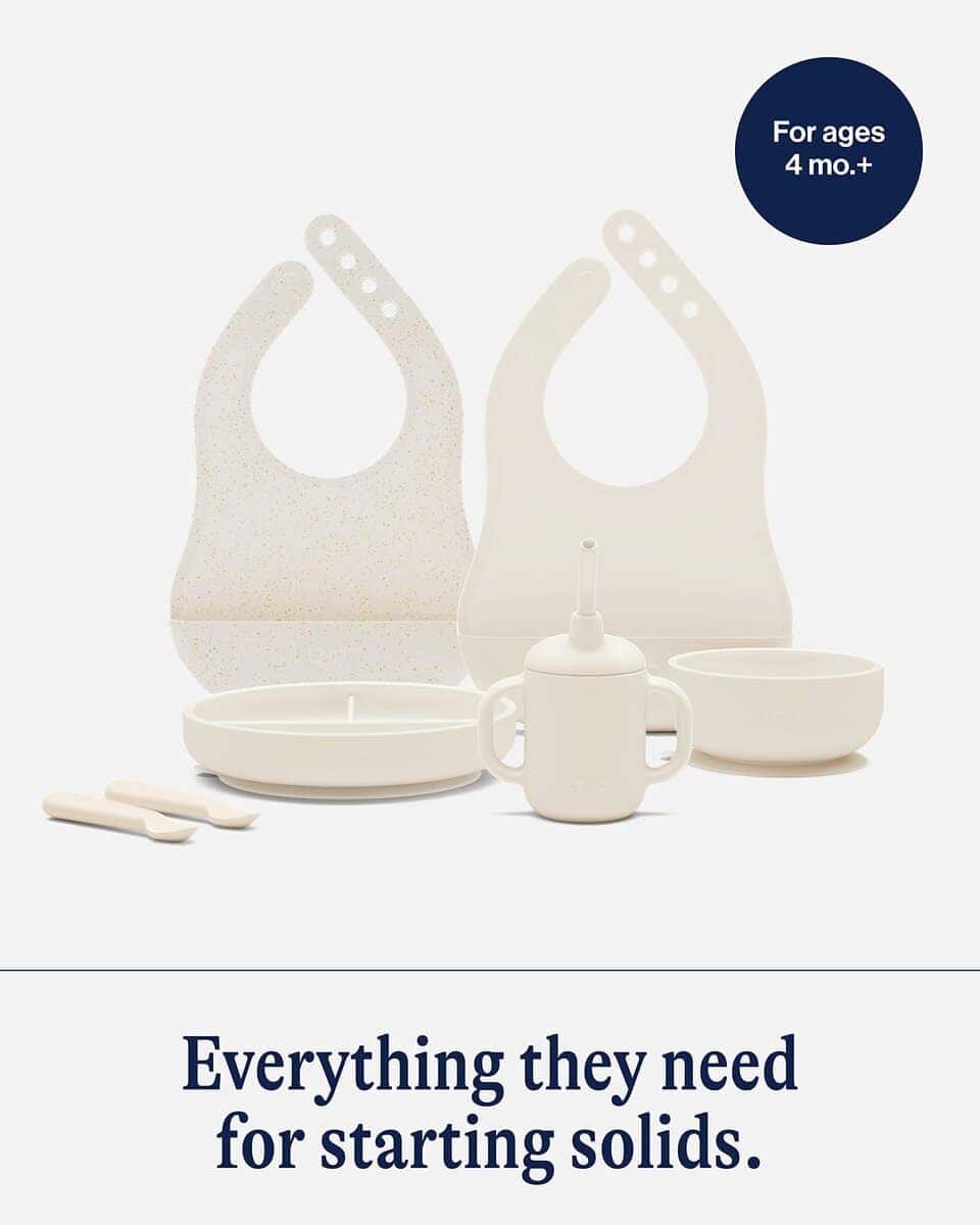 Set de alimentación para bebé de silicona Lalo First Bites - Imagen 4