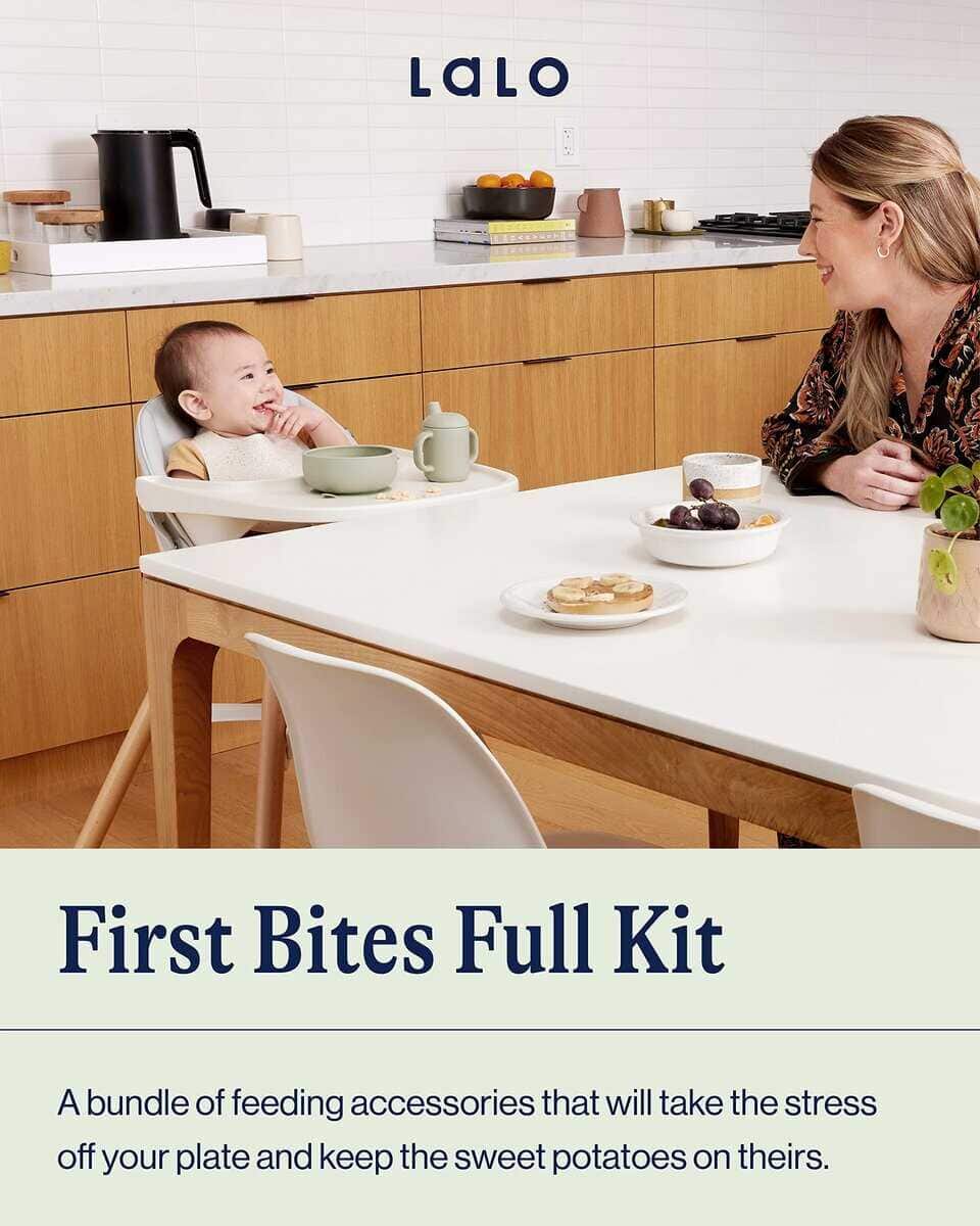 Set de Alimentación de Bebé de Silicona Lalo First Bites - - Imagen 3