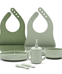 Set de Alimentación de Bebé de Silicona Lalo First Bites -