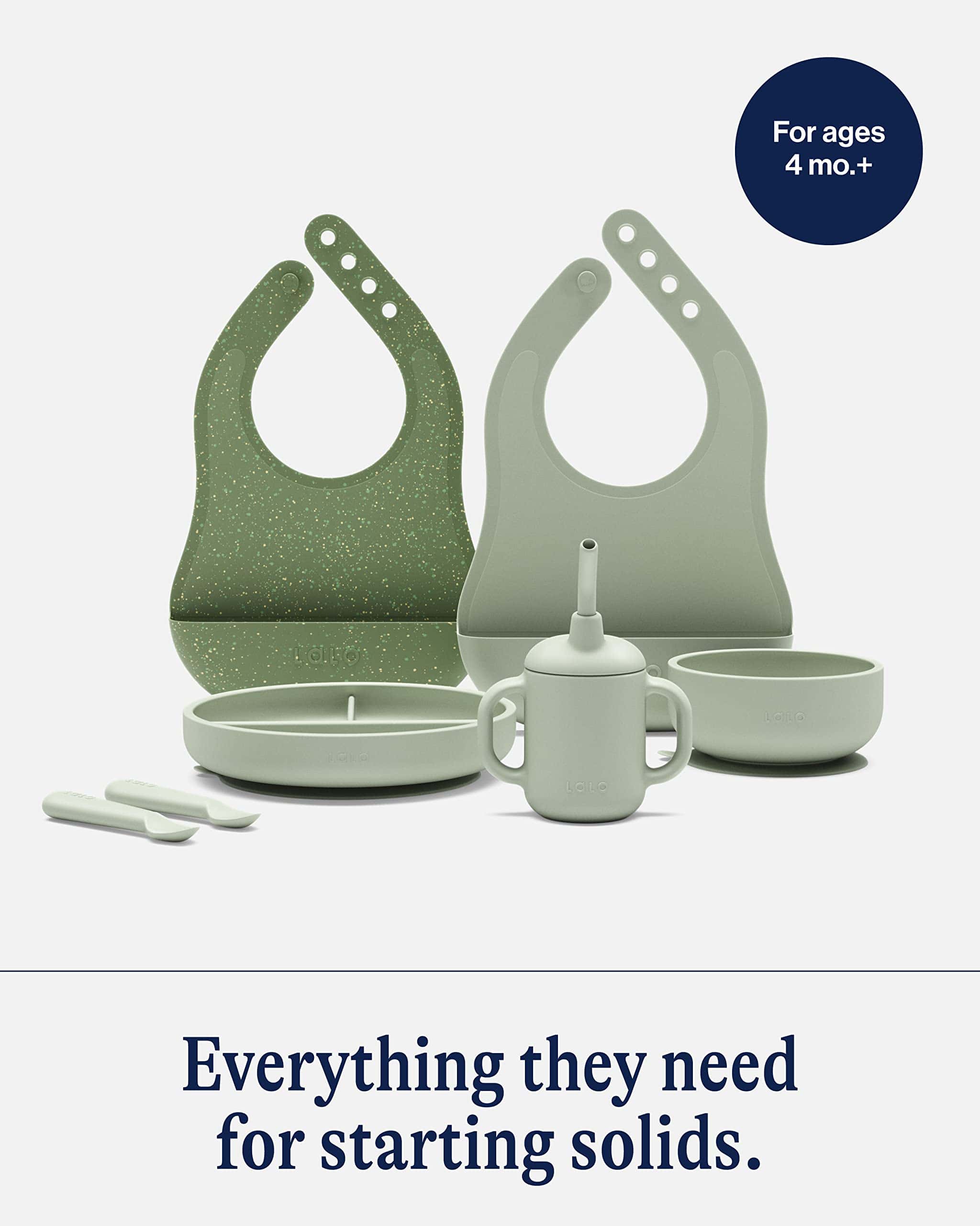 Set de Alimentación de Bebé de Silicona Lalo First Bites - - Imagen 4