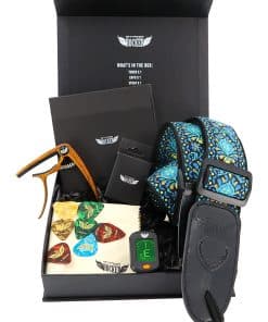 Caja de regalo de accesorios para guitarra -Azul