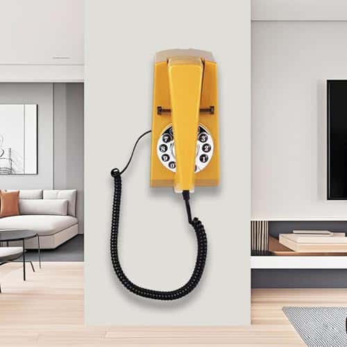 Teléfonos fijos de pared Vintage para el hogar, Teléfono de - Imagen 4