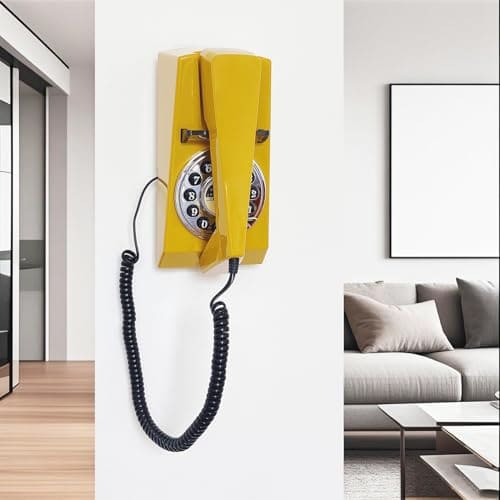 Teléfonos fijos de pared Vintage para el hogar, Teléfono de - Imagen 3