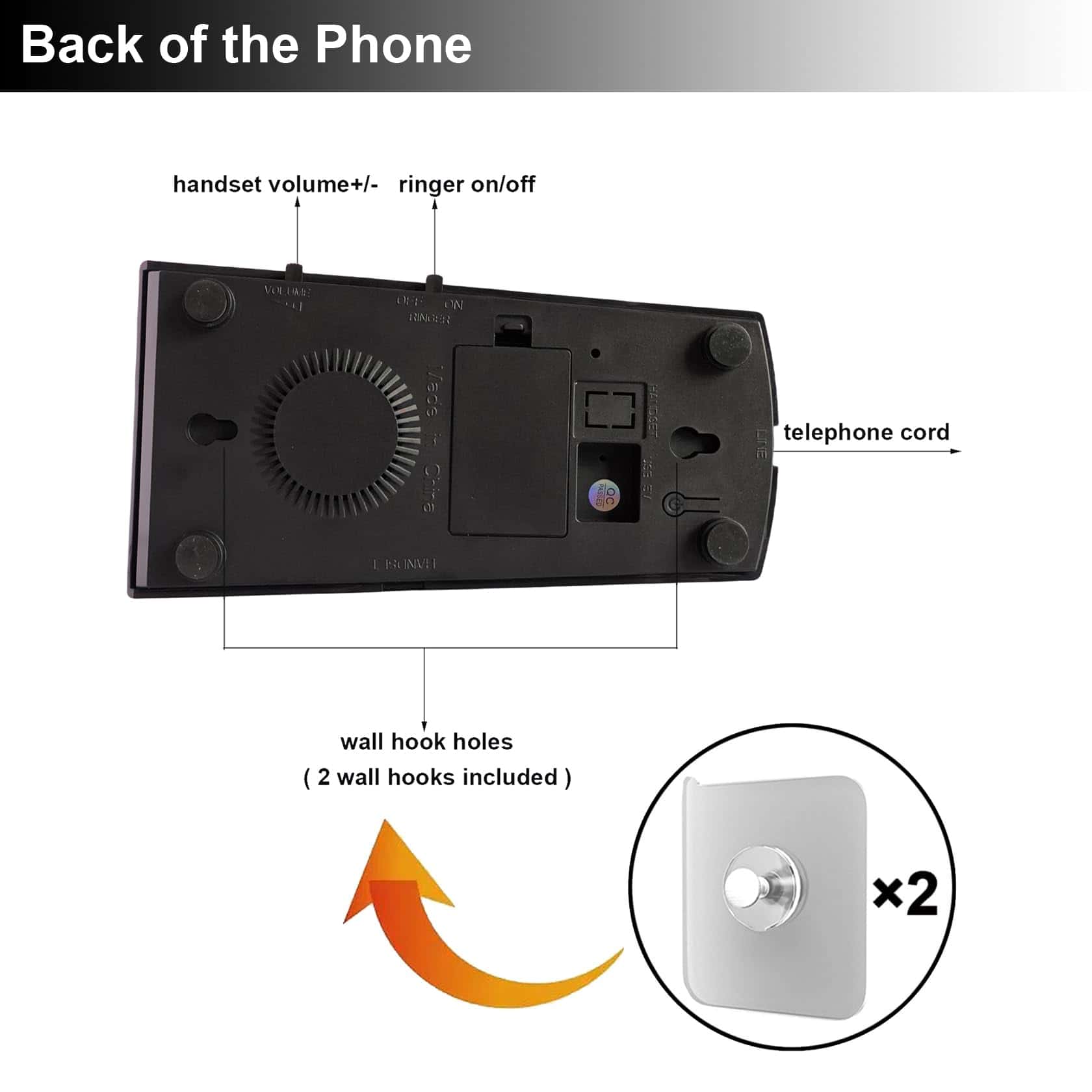 Teléfonos de Pared Vintage para el Hogar, Teléfono de Pared - Imagen 8