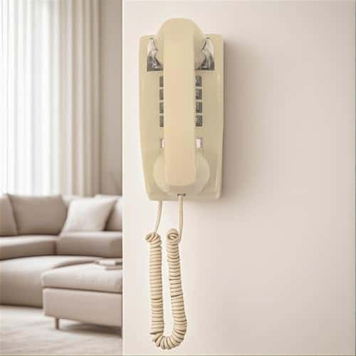 Teléfono de Pared Vintage, Teléfono Fijo Antiguo para el - Imagen 4