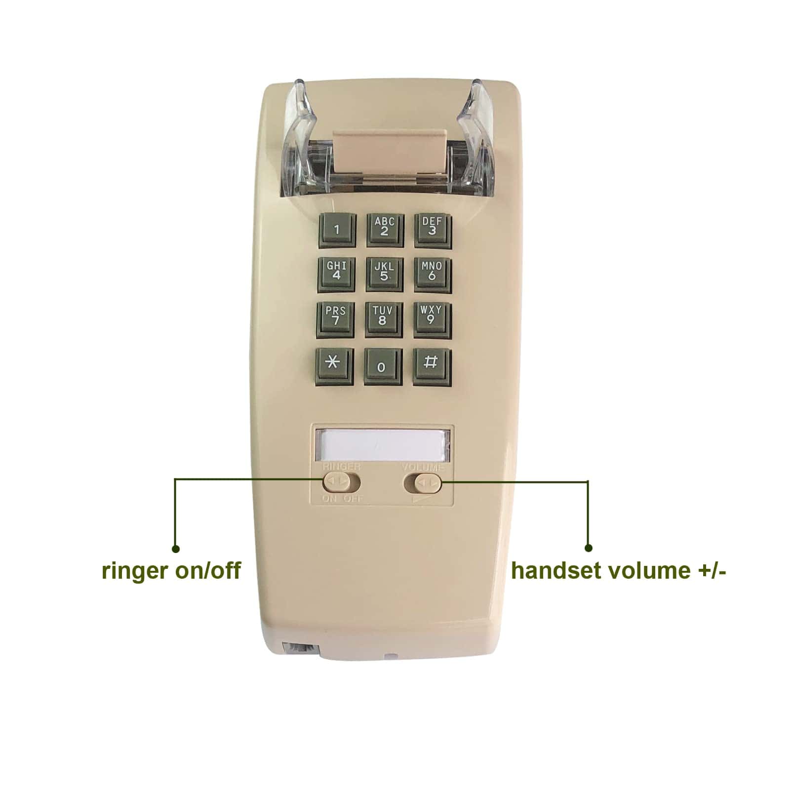 Teléfono de Pared Vintage, Teléfono Fijo Antiguo para el - Imagen 6