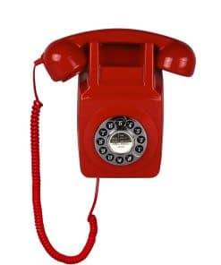 Teléfono de Pared, Teléfono Fijo para el -Rojo