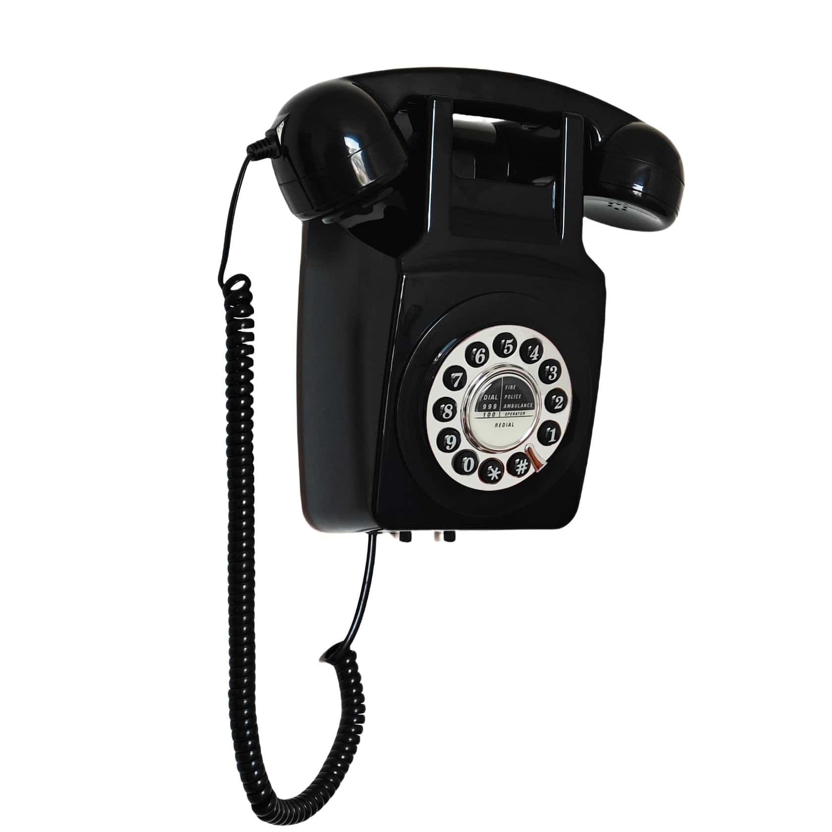 Teléfono de Pared, Teléfono Fijo para el -Negro - Imagen 3