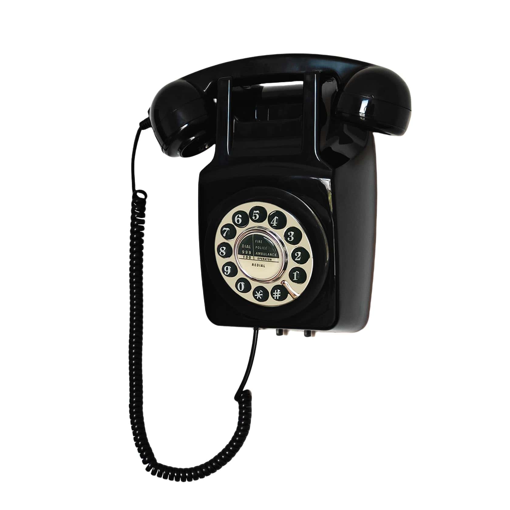 Teléfono de Pared, Teléfono Fijo para el -Negro - Imagen 4