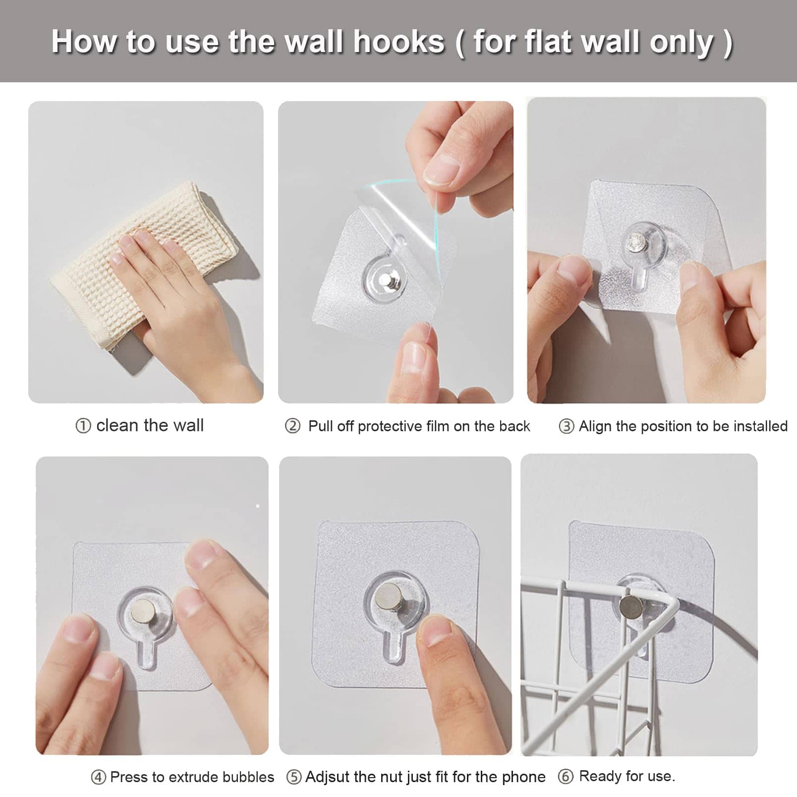 Teléfono de Pared, Teléfono Fijo para el -Negro - Imagen 8