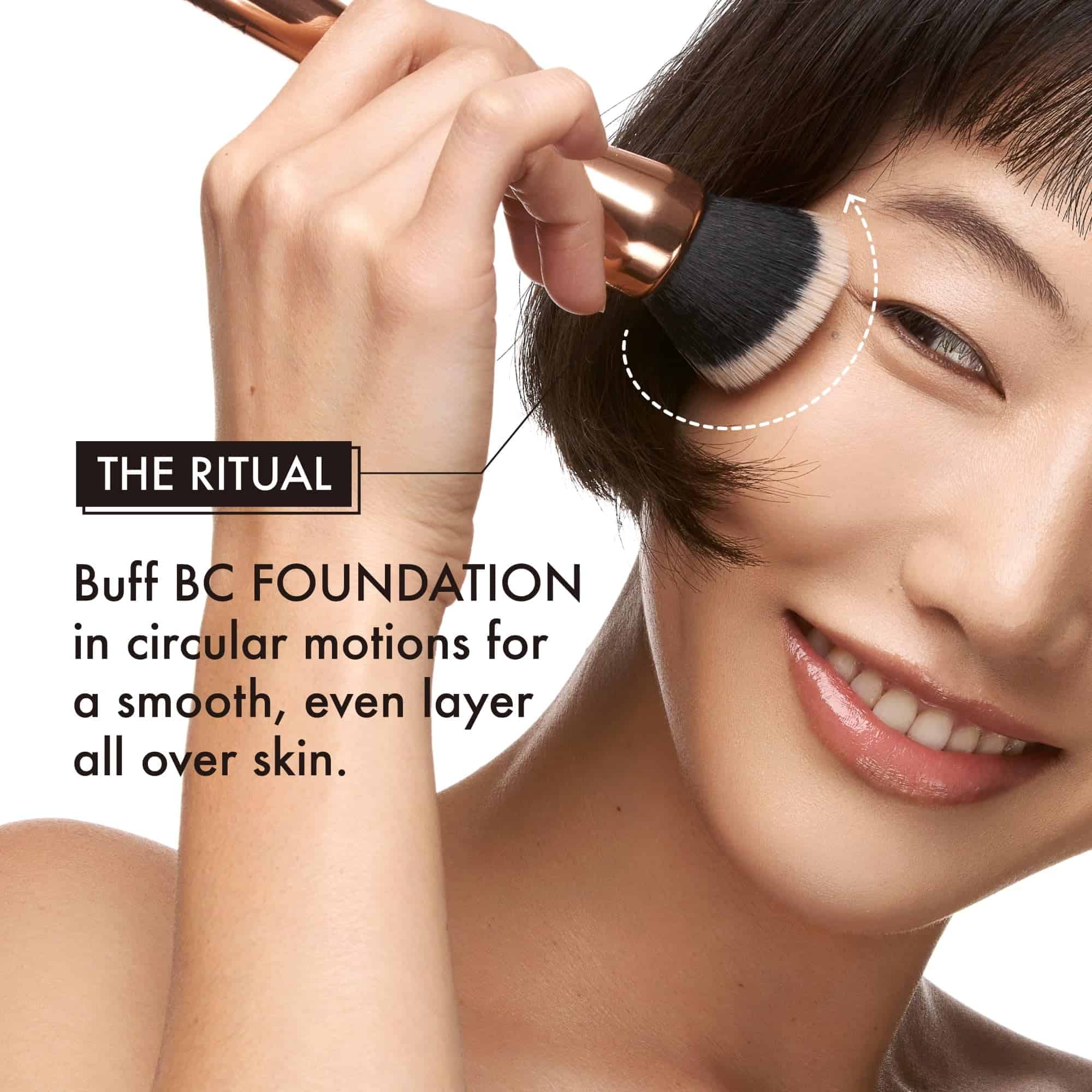 Brocha de maquillaje YENSA Skin On Skin Flawless Blending - - Imagen 3