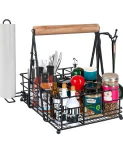Caddy de Parrilla, Caddy de Utensilios para Picnic con