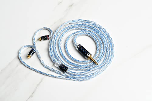 Cable de Upgrade de Cobre Plateado Senlee para Auriculares,
