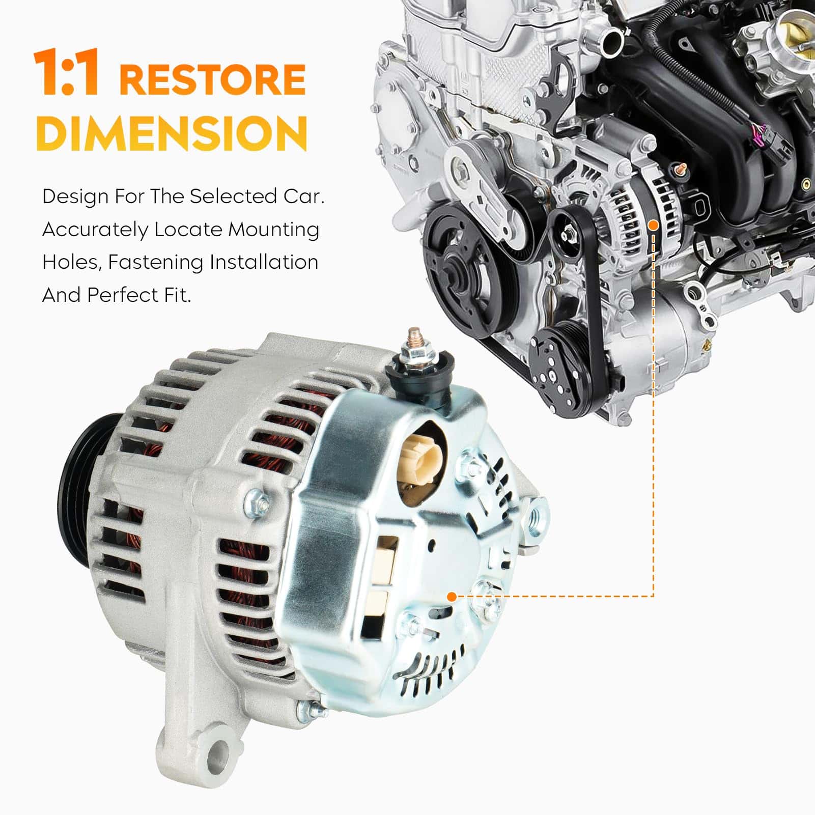 Nuevo Alternador para Jeep TJ 4.0L 2000, Wrangler 4.0L - Imagen 4