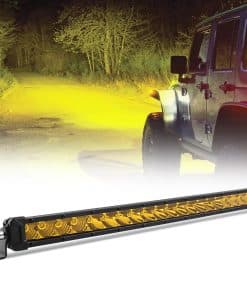 Barra de luces LED amarilla de 22", fila única Flood Spot