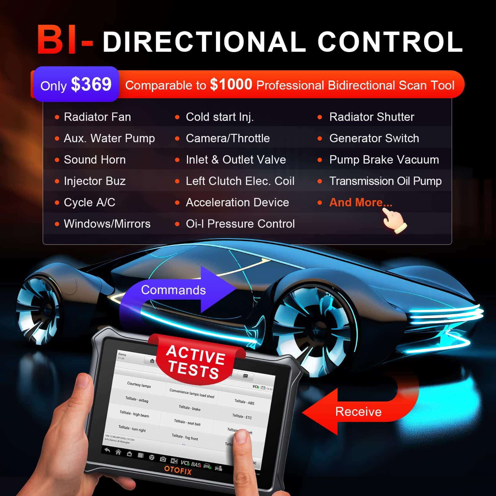 OTOFIX D1 Lite 2025 Escáner Bidireccional, 2 Años de - Imagen 4