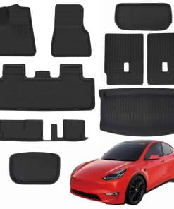 Juego de tapetes ZQULOYO de 9 piezas para Tesla Model Y 7