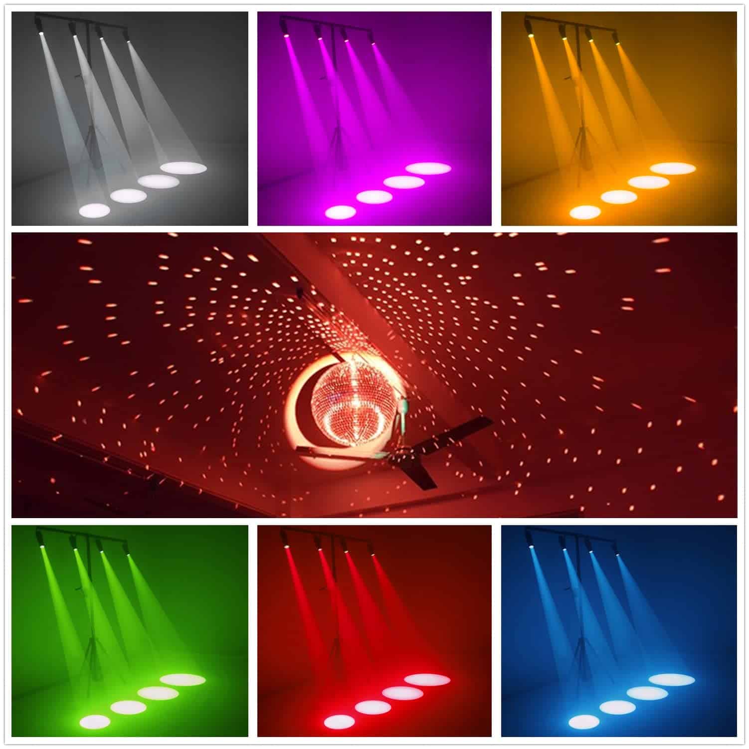 Luces Pinspot, OHiHi Enfoque Manual 18W Luz de Punto LED, - Imagen 8