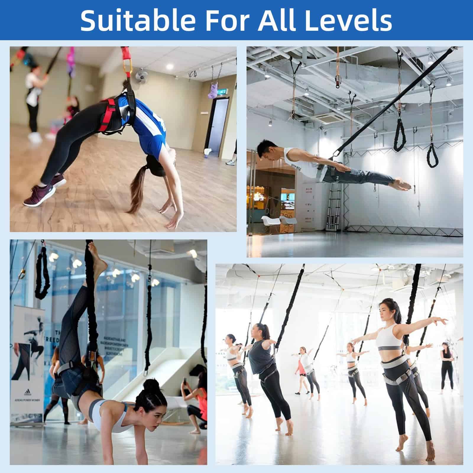 Juego de Fitness con Bungee PRIOR-FITNESS, Kit de Cuerda de - Imagen 7