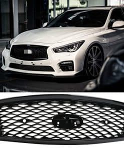 Rejilla Superior del Parachoques Delantero Negro Brillante