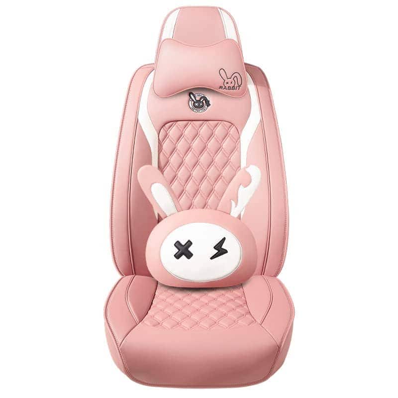 BBKVF Juego de Fundas de Asiento de Coche de Conejito de - Imagen 4