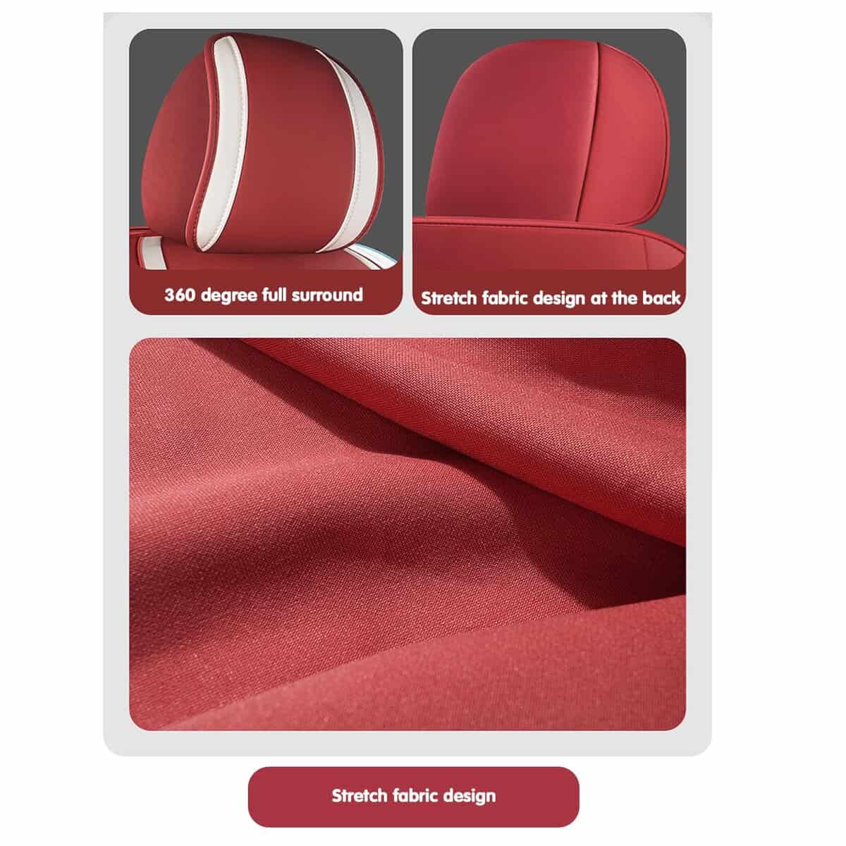 BBKVF Juego de Fundas de Asiento de Coche de Conejito de - Imagen 6