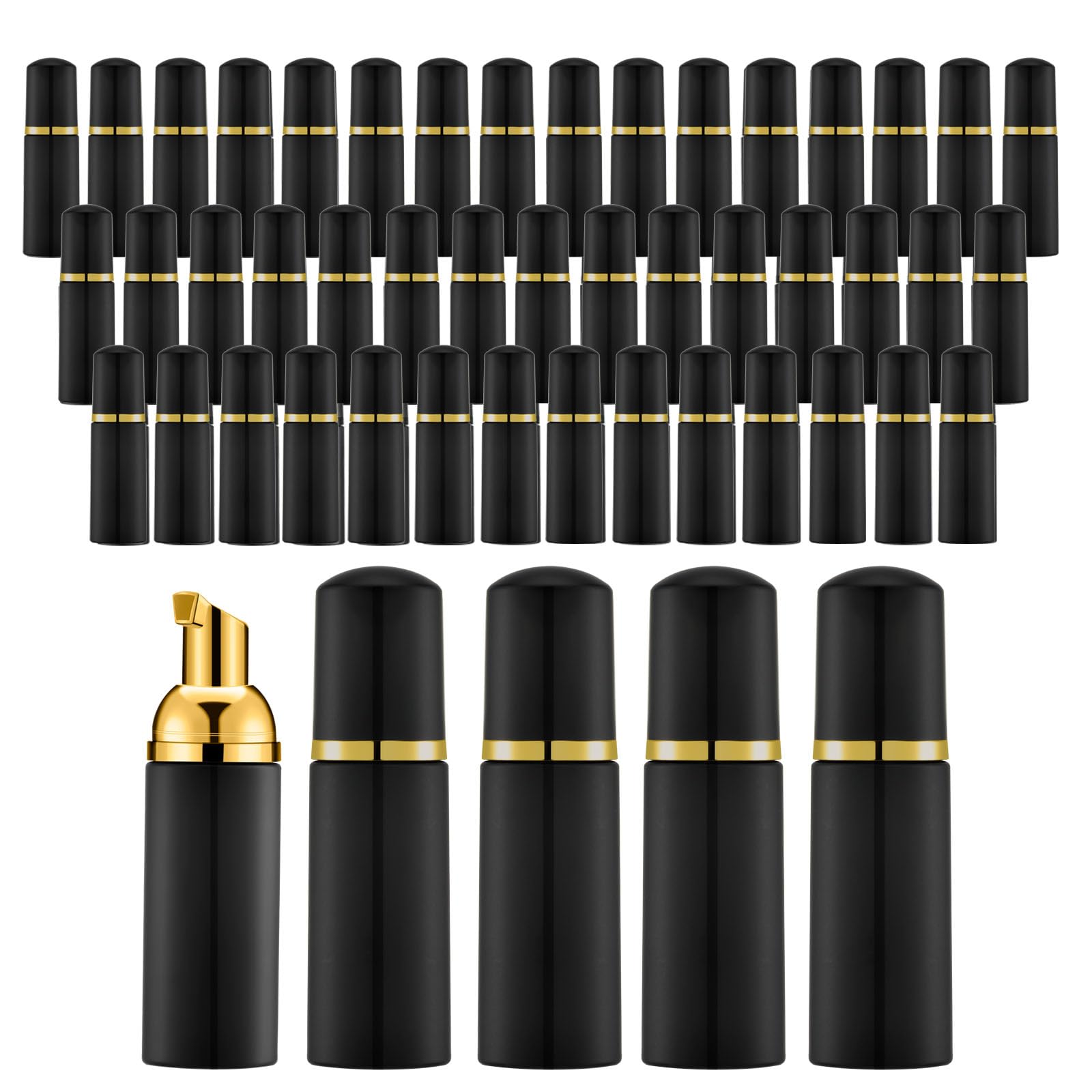 Botella de espuma negra KOIBITO de 2 oz, Botellas vacías de