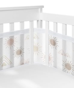 Protector de cuna de malla transpirable Sweet Jojo Designs