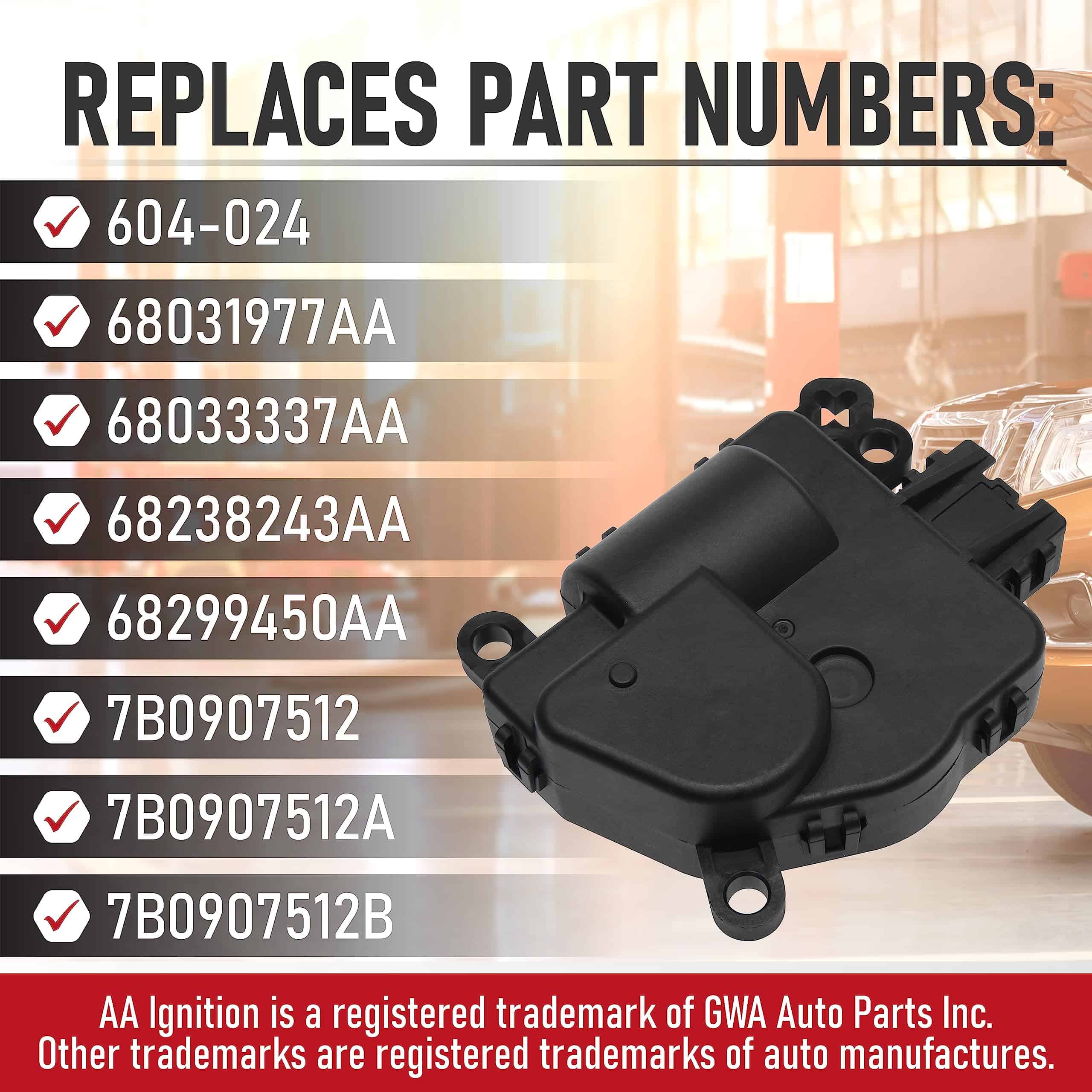 Actuador de puerta de mezcla de aire HVAC - Compatible con - Imagen 4