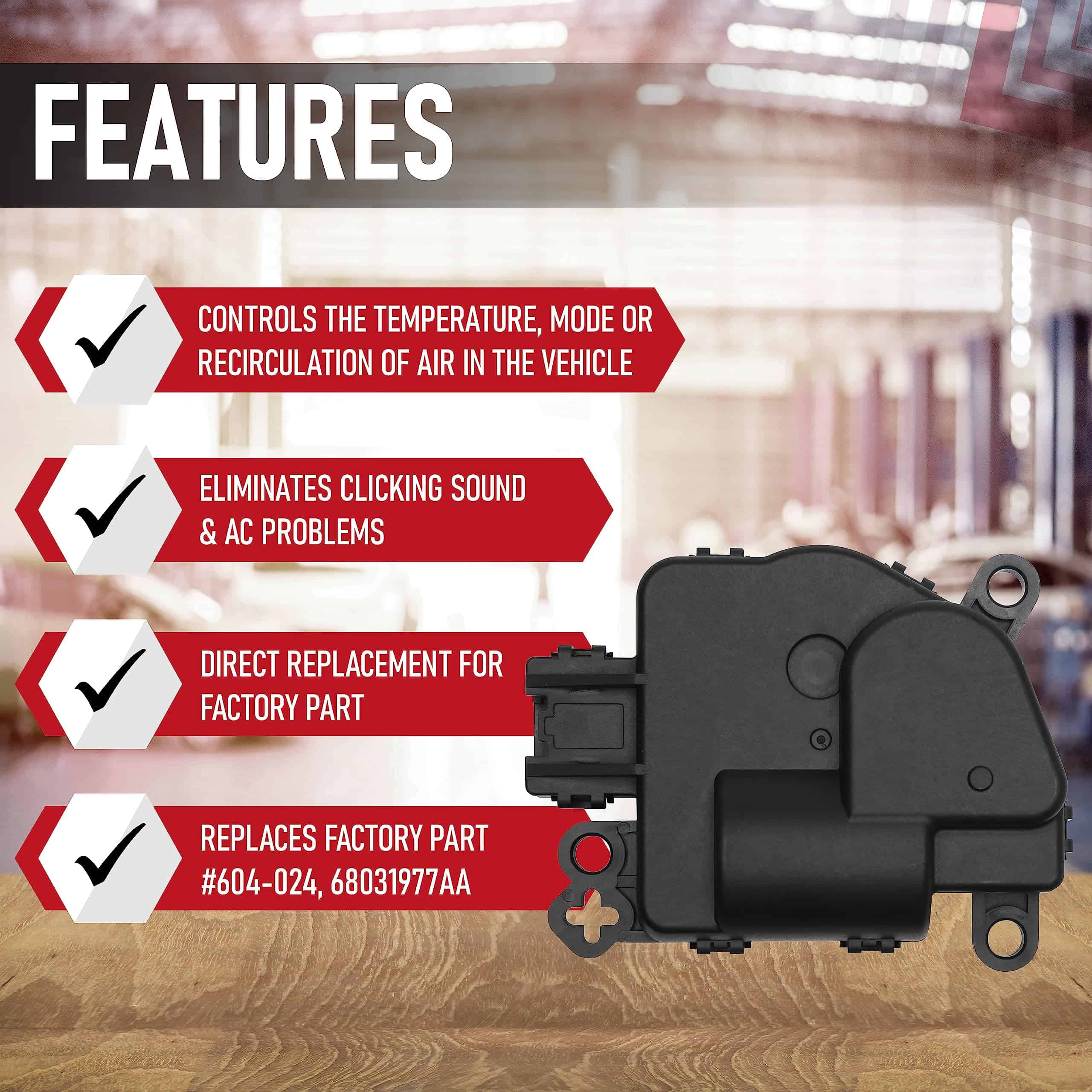 Actuador de puerta de mezcla de aire HVAC - Compatible con - Imagen 3