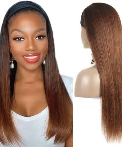 Pelucas de Cabeza Ombre Marrón 1B30 con Diadema Recta de