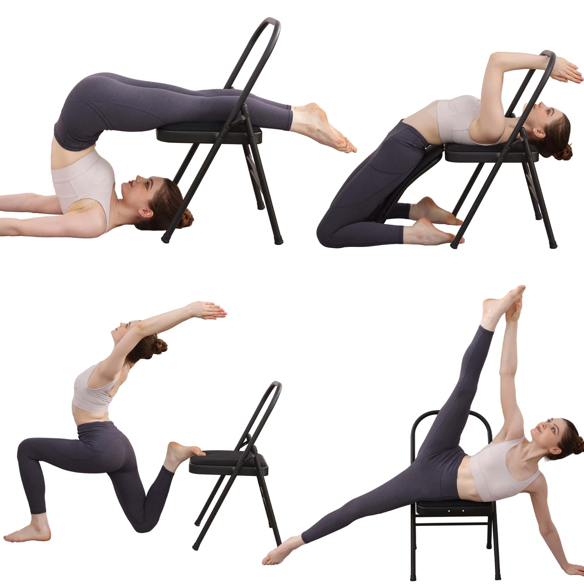 BODYRHYTHM Silla Auxiliar de Yoga con Soporte Lumbar para