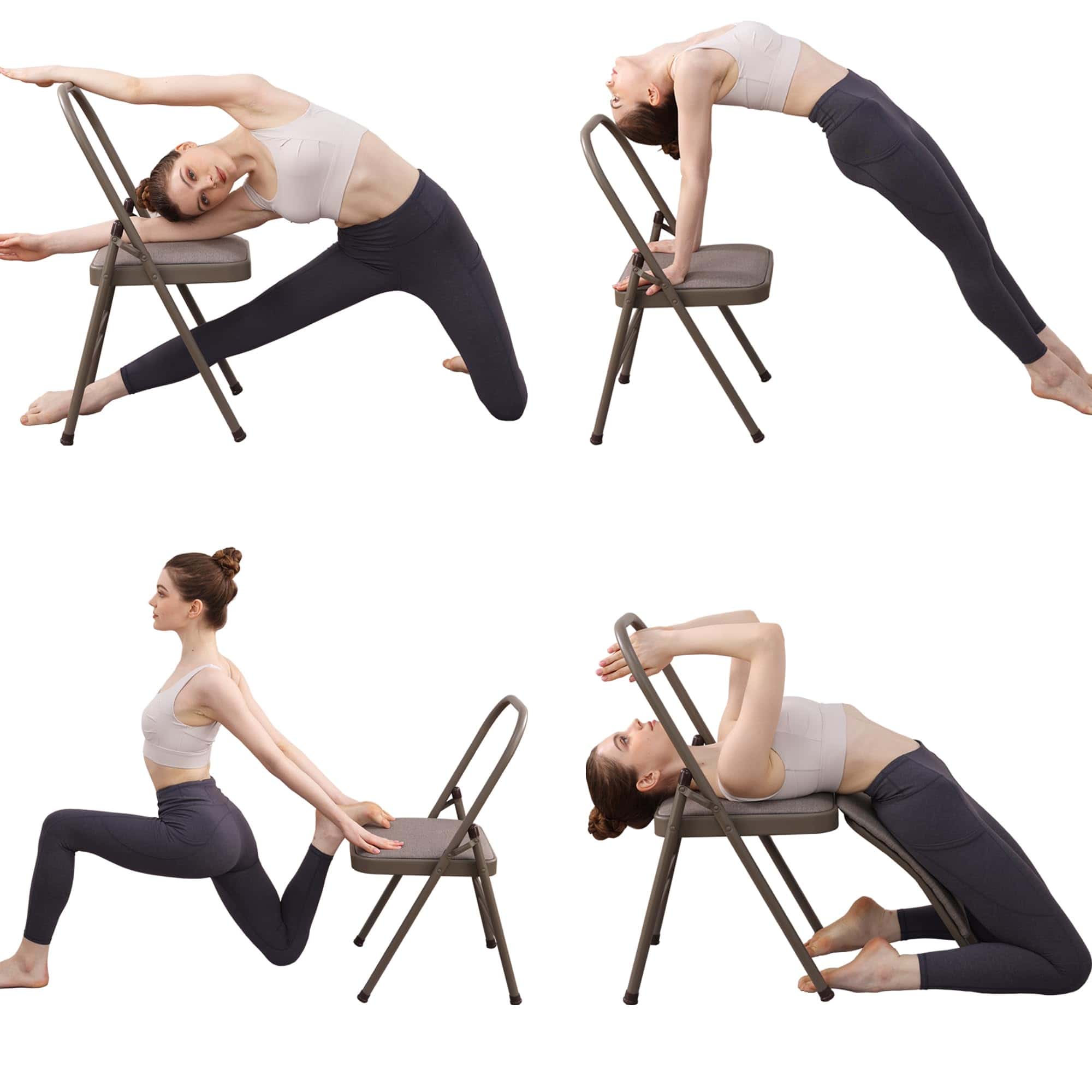 Silla Auxiliar de Yoga BODYRHYTHM con Soporte Lumbar para