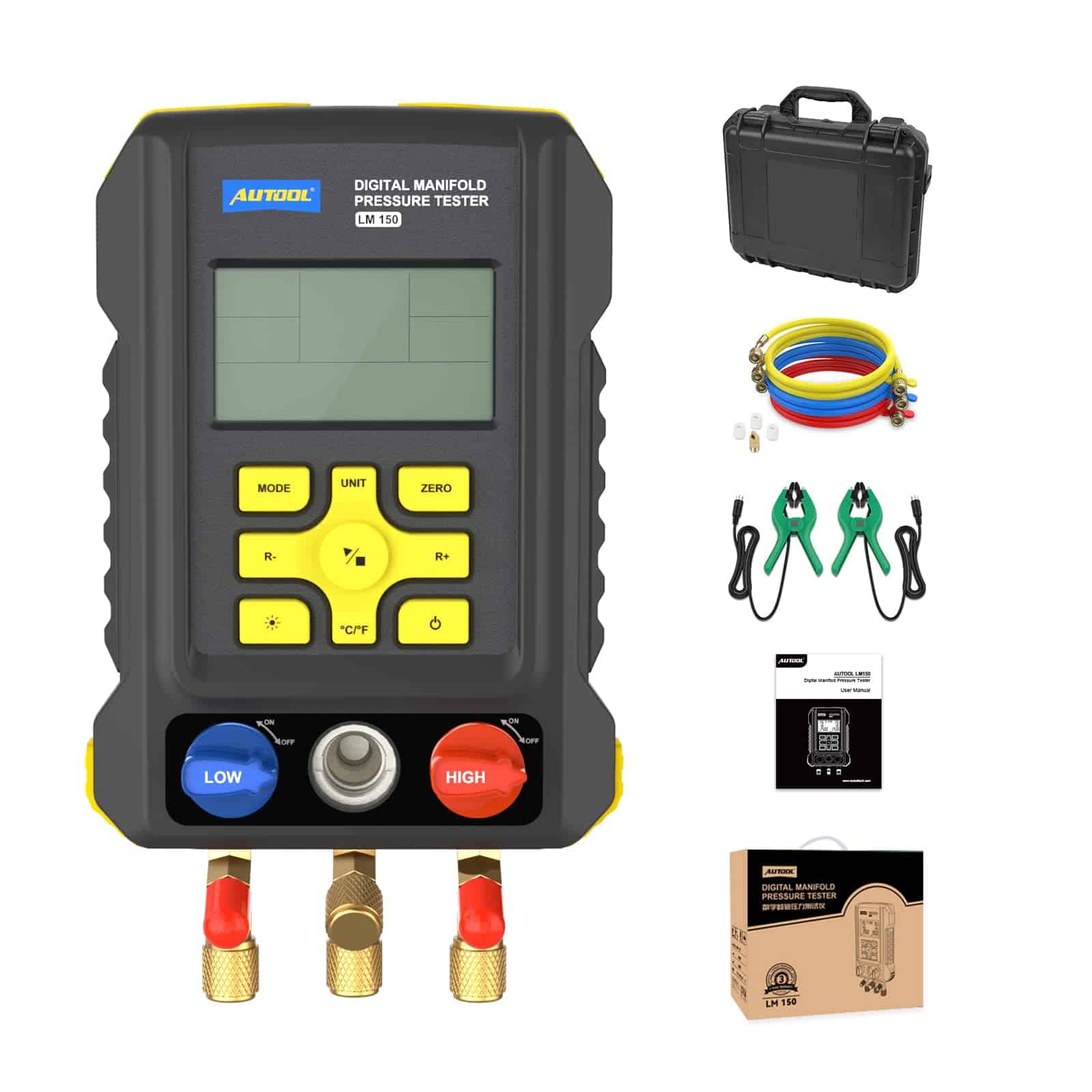 Juego de Manifold Digital para HVAC, Juego de Manifold de