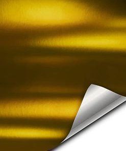 VViViD Envoltura de Vinilo Satinado Dorado Estiramiento