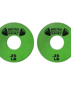 Placas de peso Micro Gainz estándar de 1 pulgada con centro