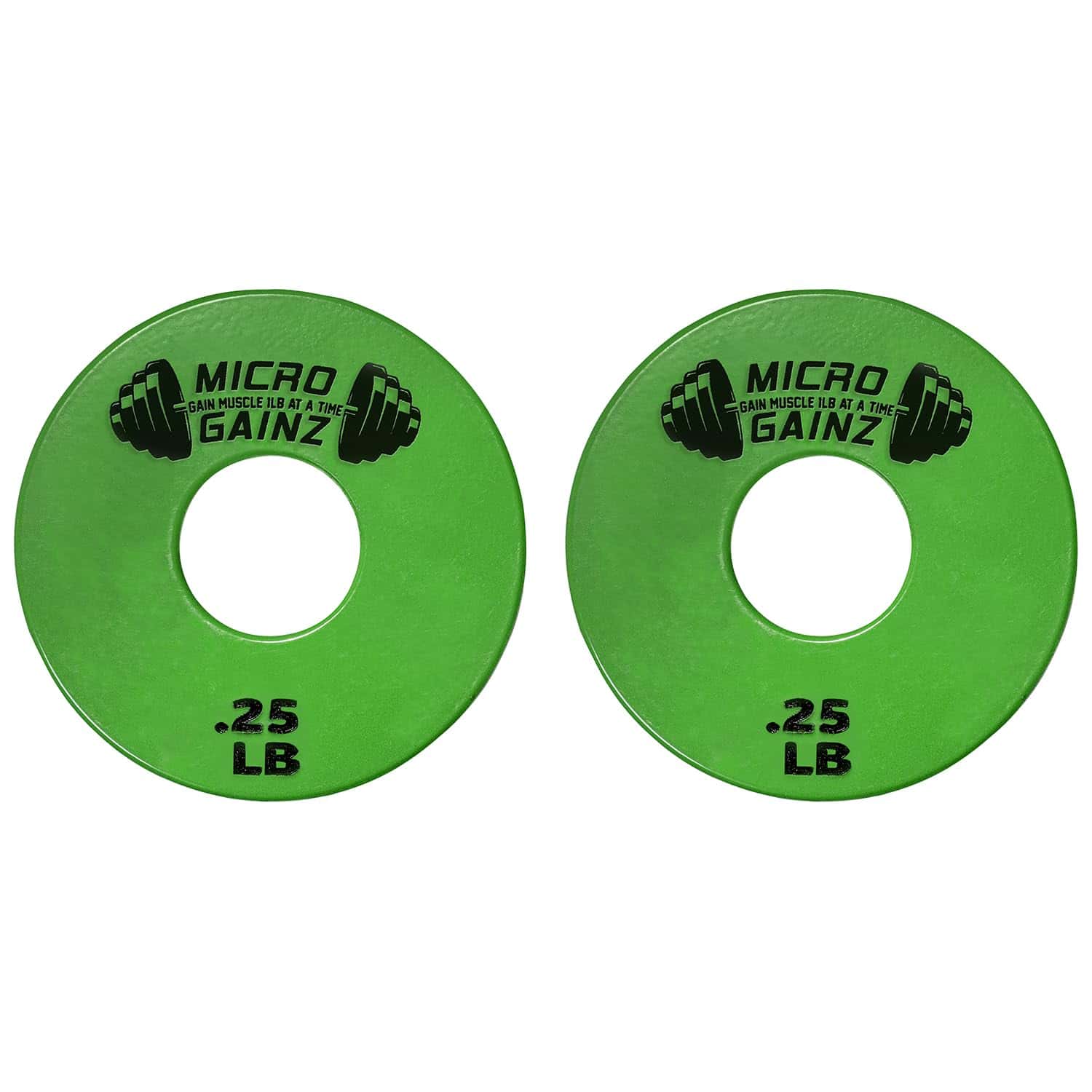 Placas de peso Micro Gainz estándar de 1 pulgada con centro