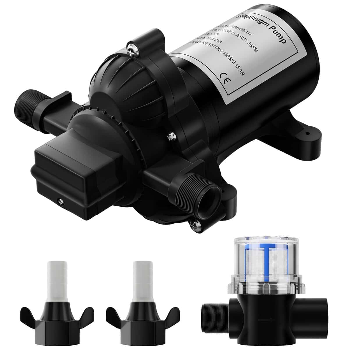 Bomba de Agua RV 2088-422-144, 12V 3.3GPM Bomba de Agua