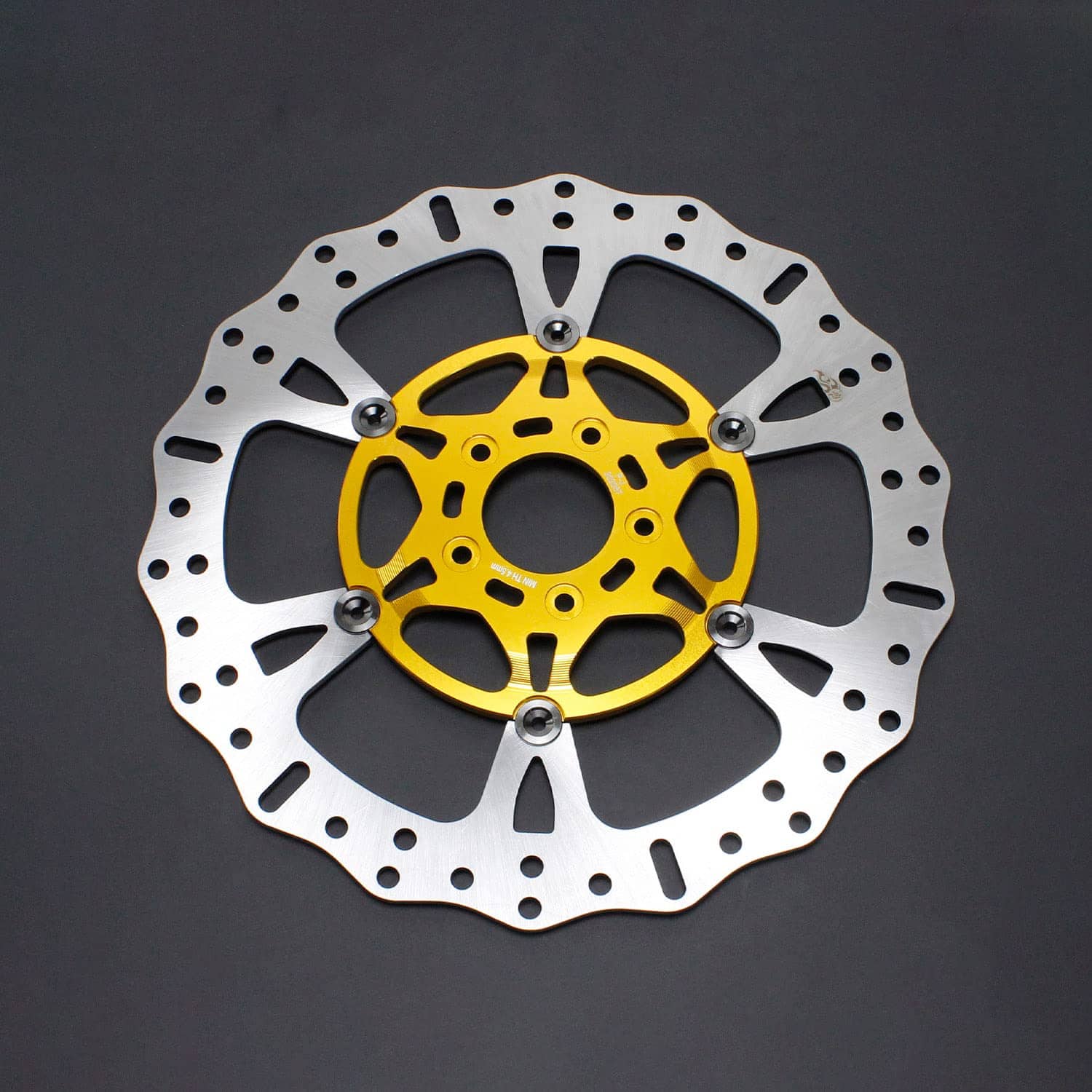 POWER JAMES 14.0" Disco de Freno Delantero Grande Rojo Oro