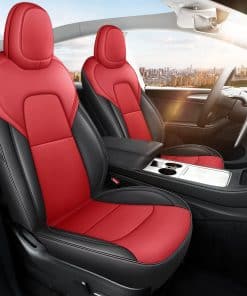 Cubierta de Asiento MeeKooMay para Tesla Model Y Rojo y