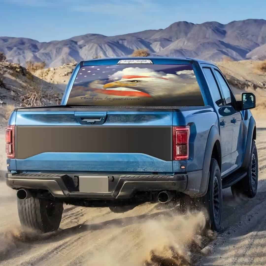 Calcomanías de Bandera de Águila para Ventana Trasera de - Imagen 3