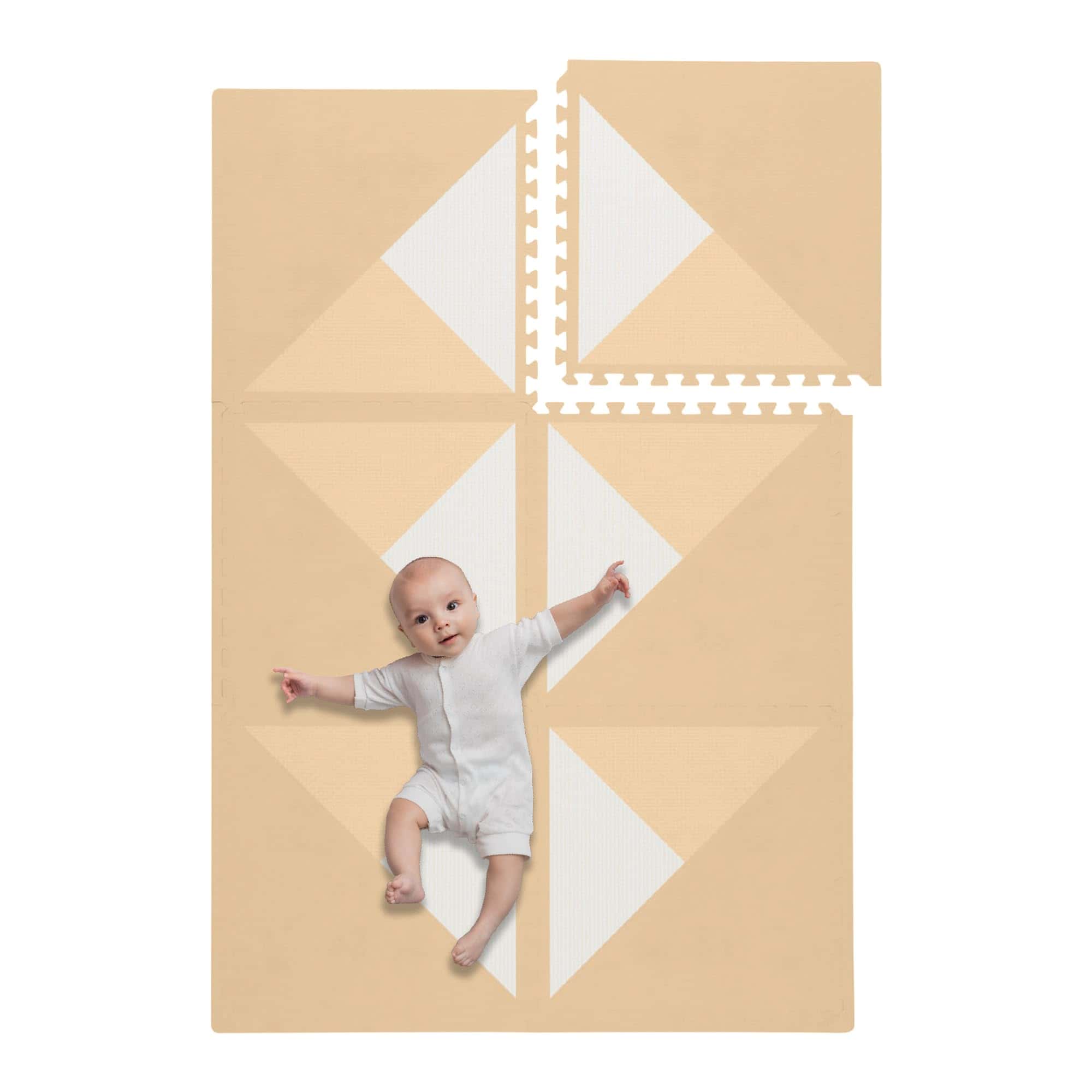 Tapete de Juego Toddlekind - Tapete de Espuma -Soft Taupe