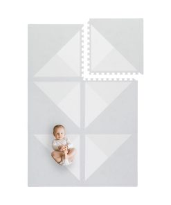Tapete de juego Toddlekind - Tapete de espuma -Gris suave