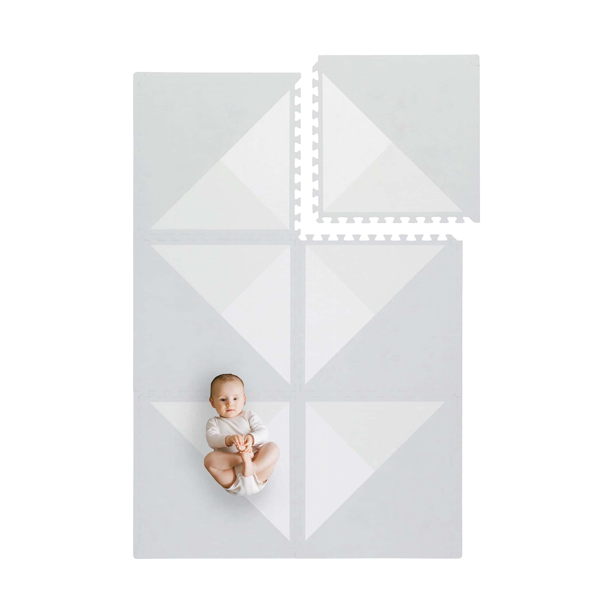 Tapete de juego Toddlekind - Tapete de espuma -Gris suave