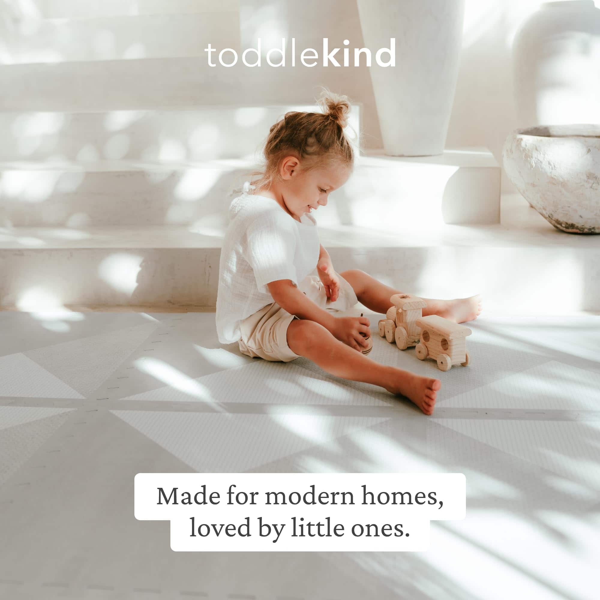 Tapete de juego Toddlekind - Tapete de espuma -Gris suave - Imagen 10