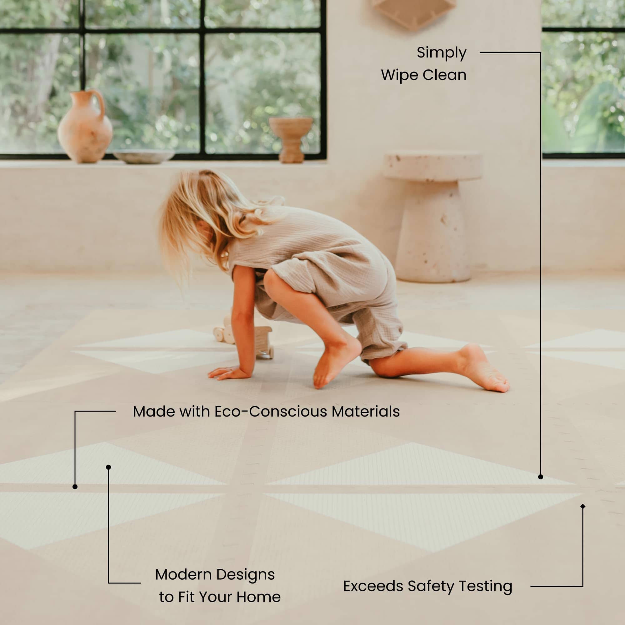 Tapete de juego Toddlekind - Tapete de espuma -Café Suave - Imagen 7