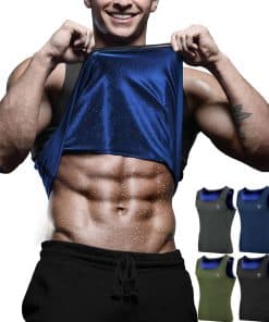 Chaleco de Sauna RDX para Hombres, Camiseta de -Gris (sin ci