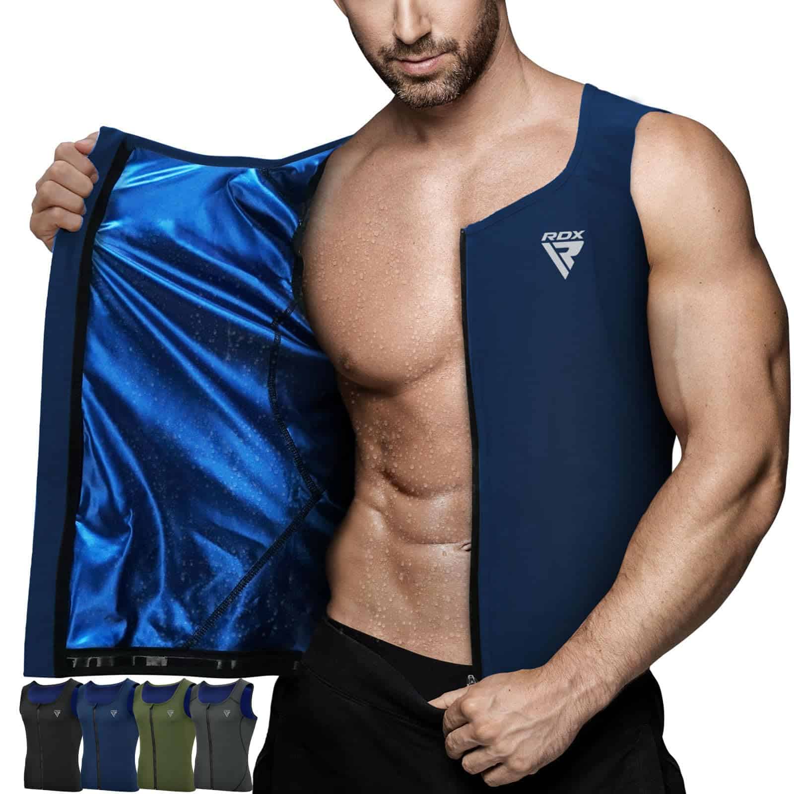 Chaleco para sauna RDX para hombre, camiseta de